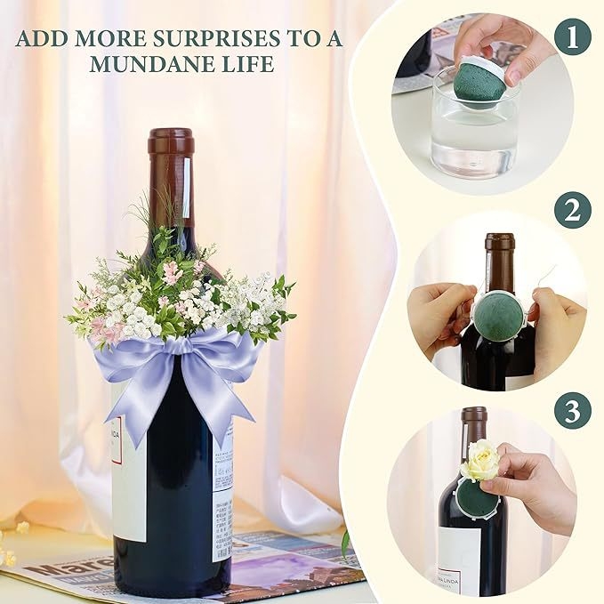 26-komadni set za ukrašavanje vinskih boca, s dekoracijama od slamnatih šešira i kompletnom glinenom setu za aranžiranje cvijeća; Materijal: obojena žica; Promjer presjeka: 0.7; Težina: 0.15; Šifra proizvoda: 0236