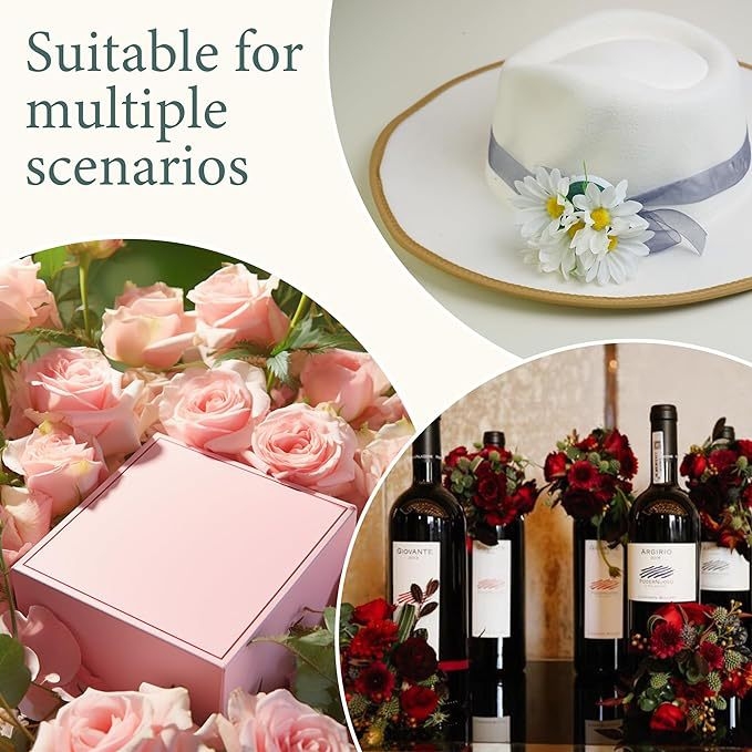 26-komadni set za ukrašavanje vinskih boca, s dekoracijama od slamnatih šešira i kompletnom glinenom setu za aranžiranje cvijeća; Materijal: obojena žica; Promjer presjeka: 0.7; Težina: 0.15; Šifra proizvoda: 0236