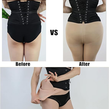 Ju Sen Silikona gūžas spilventiņš – bieza spilventiņa sēžamvietas pacelšanai, cosplay, palielina gūžu tilpumu