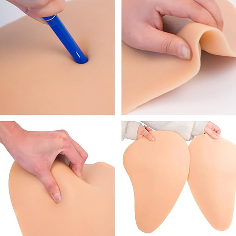 Ju Sen Silikona gūžas spilventiņš – bieza spilventiņa sēžamvietas pacelšanai, cosplay, palielina gūžu tilpumu