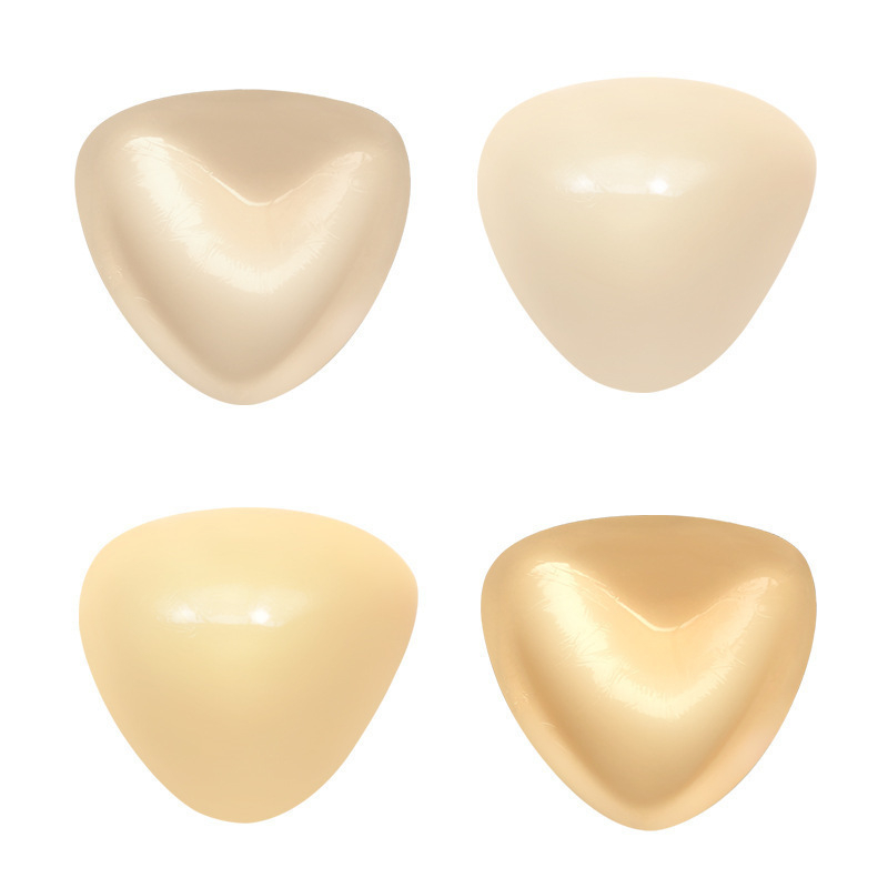 Divpusēji līmējami krūšu spilventiņi mazām krūtīm, biezināti neredzami iekšējie spilventiņi, push-up un palielināšanas triātri spilventiņi (Materiāls: Nīlons; Biezums: Parasts; Funkcija: Savākšana, Elpošana)