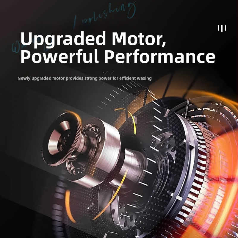 Портативен полиращ и восъчен апарат за автомобилно детайлиране, с 12V литиева батерия, вертикална работа, 2800–5000 об./мин, включва плоски и вълнообразни дискове, вълнен диск и шкурка