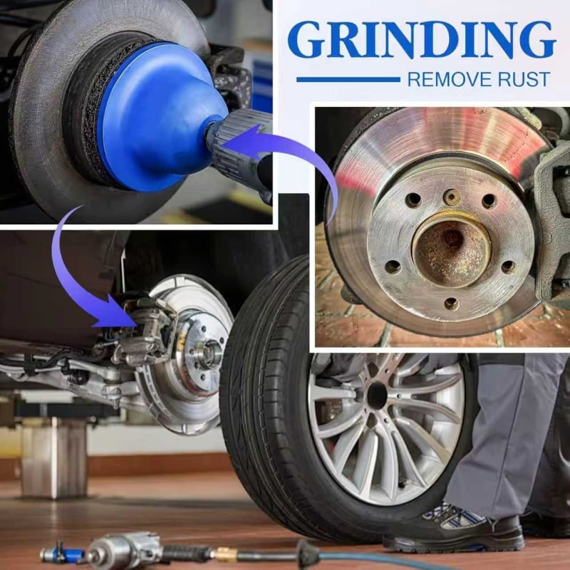 Dongchen disk za poliranje hub kotača – ručni disk za čišćenje i brušenje, uklanjanje hrđe i boje, s Velcro podlogom