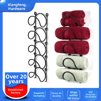 Zidni 5‑etažni čelični skladišni stalak — višenamjenski, bez bušenja, organizator za kupaonicu/kuhinju/spavaću sobu