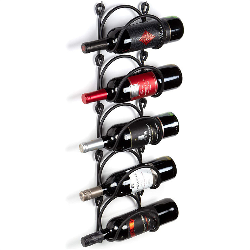 Zidni 5‑etažni čelični skladišni stalak — višenamjenski, bez bušenja, organizator za kupaonicu/kuhinju/spavaću sobu