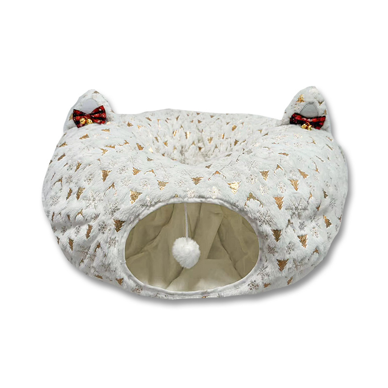 Котешко гнездо с тунел, дишащи тъкани, вътрешна употреба, за котки