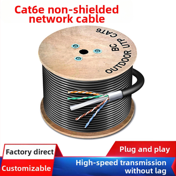 Vanjski Cat6e Ethernet kabel – nezaštićen, vodootporan, 1000 Mbps, 1,24 Gbps, -20 do 80 °C