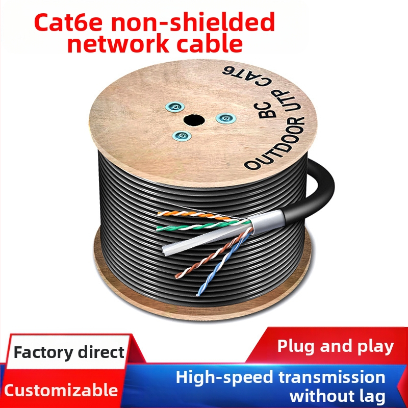 Vanjski Cat6e Ethernet kabel – nezaštićen, vodootporan, 1000 Mbps, 1,24 Gbps, -20 do 80 °C