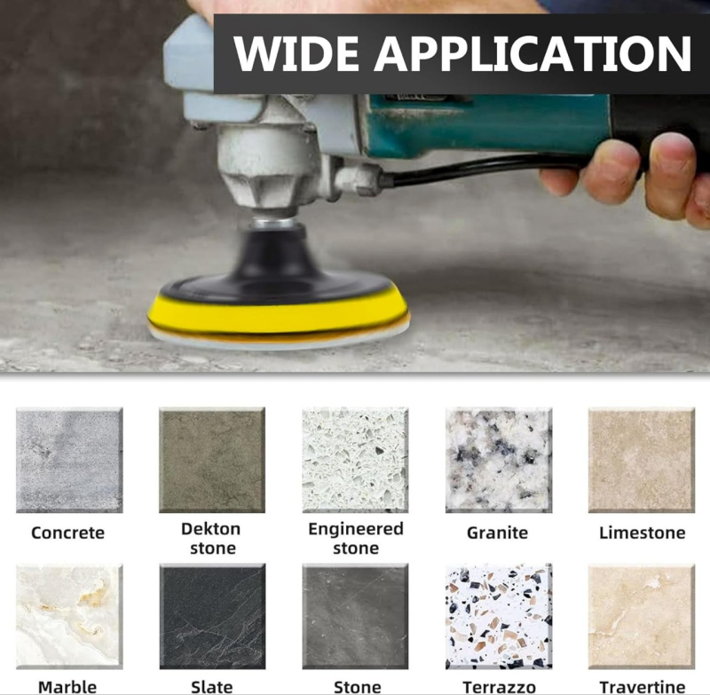 Комплект дискове за полиране на камък (14 бр.) – диамантени, зернистост 50–8000, модел 50, максимална скорост 24000 об./мин, предназначени за полиране на камък