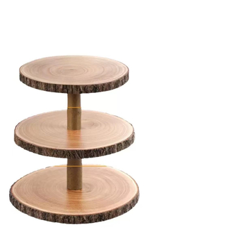 Višeslojni drveni stalak za tortu – ručna izrada od Paulownia, masivno drvo, porijeklo Šandong