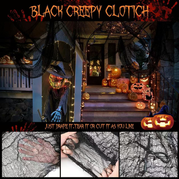 Poliestera tīrīšanas un dekoratīvā auduma Halloween scenai — balināšana nav veikta; 100% poliesters; daudzfunkcionāls tekstils rūpniecībai, apšuvumam un mājsaimniecībai; eļļas traipu tīrīšana no iekārtām