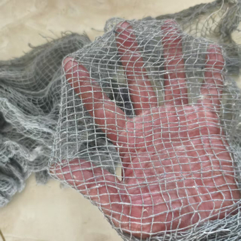 Poliestera tīrīšanas un dekoratīvā auduma Halloween scenai — balināšana nav veikta; 100% poliesters; daudzfunkcionāls tekstils rūpniecībai, apšuvumam un mājsaimniecībai; eļļas traipu tīrīšana no iekārtām