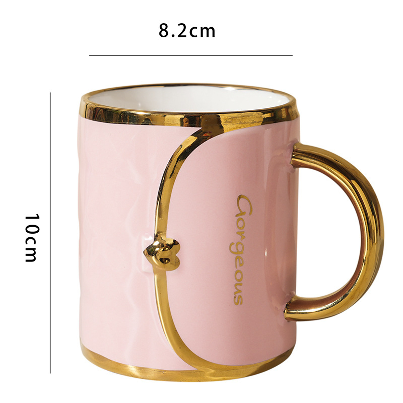 Keramikas krūze ar rokturi, karikatūras raksts, mikroviļņu krāsnij piemērota, svars 0,6 kg