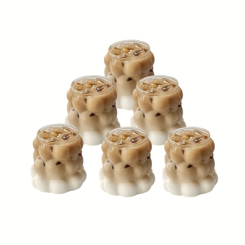 Šalica za kavu s držalom — otporna na visoke temperature, staklo od visokog borosilikata, dizajn nadahnut grožđem