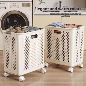 Κάδος βρώμικων ρούχων από PP, αναδιπλούμενος, για οικιακή χρήση