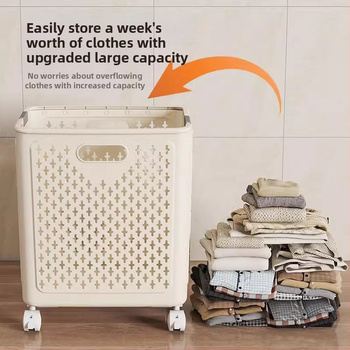 Κάδος βρώμικων ρούχων από PP, αναδιπλούμενος, για οικιακή χρήση