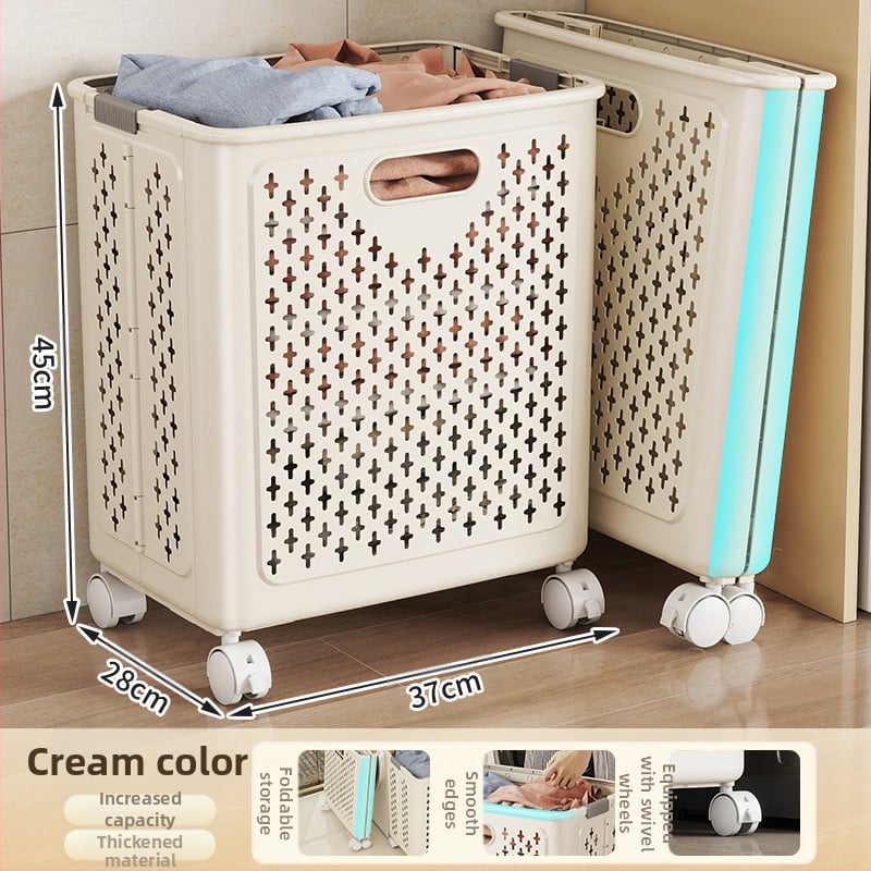 Κάδος βρώμικων ρούχων από PP, αναδιπλούμενος, για οικιακή χρήση