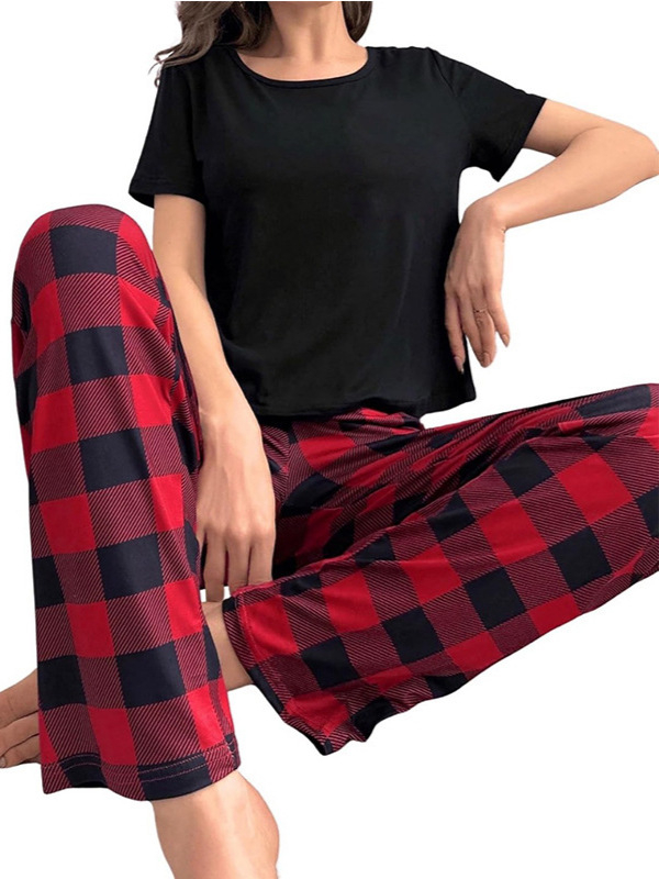 Baizhou Clothing ženske udobne hlače s visokim strukom, opušten kroj, poliester ≥95%, mikro-elastičnost, street hipster print