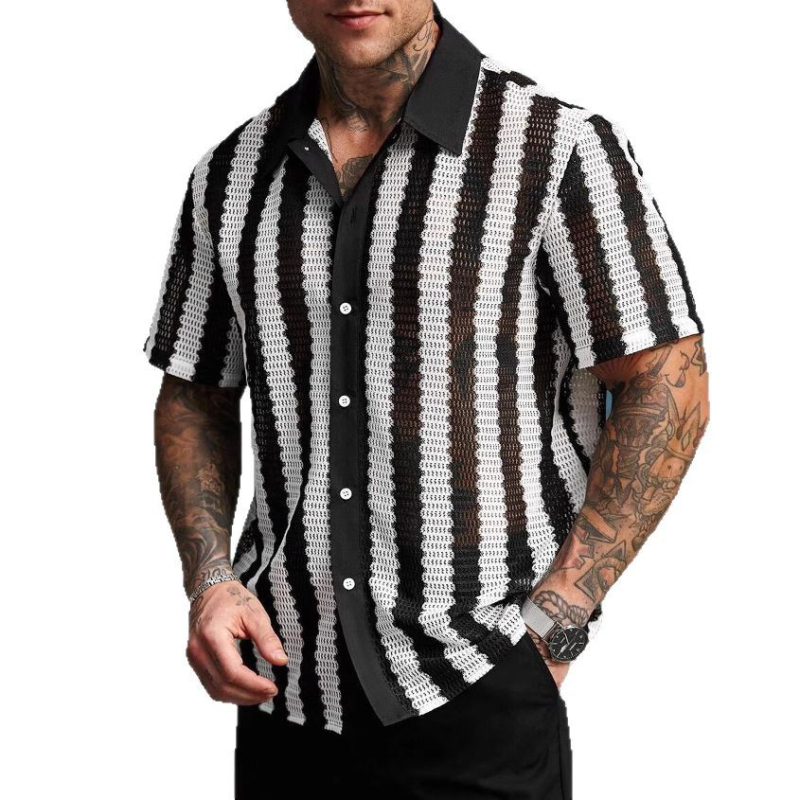 Pamučni pleteni kardigan s kratkim rukavima, korejska verzija, lagan kroj, rever ovratnik, prozračno ljetno odijelo