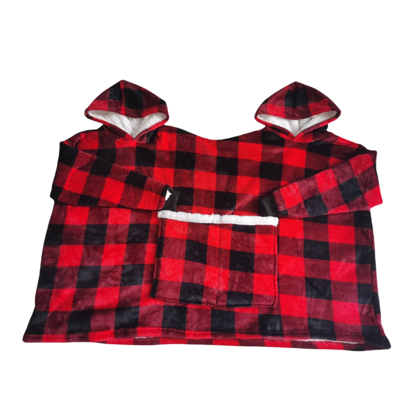 Одеяло‑комбинезон за двама, фланелен полиестерово, 1000–1500 г, едноцветен модел, за есен и зима