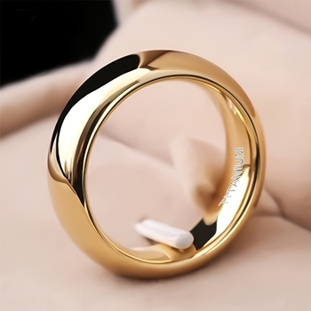 Set prstena, pozlata, sjajan završetak, moderan minimalistički neutralni stil (JD601101482227640; Zima 2025)