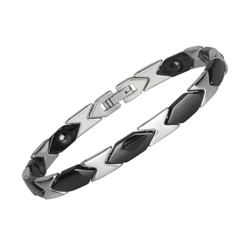 Унисекс керамична геометрична гривна – антиуморна функция, код 020801