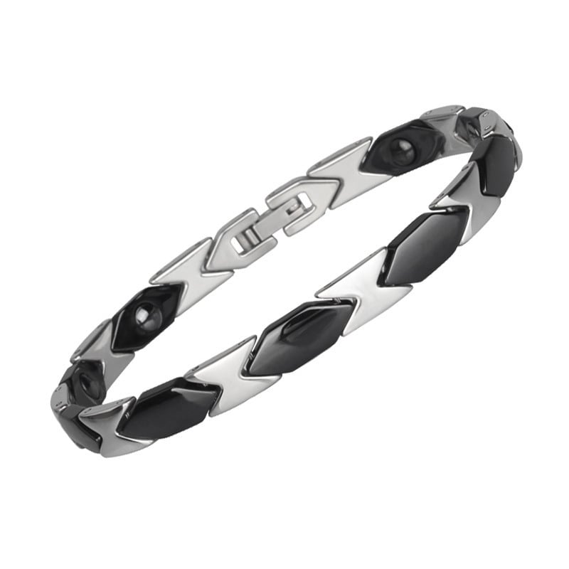 Унисекс керамична геометрична гривна – антиуморна функция, код 020801