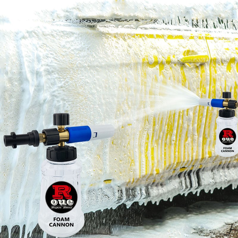 Пистолет за измиване на автомобили с пяна и високо налягане, 5000 PSI, глава на пистолета мед и алуминий, дръжка мед и алуминий, подходящ за измиване на автомобили