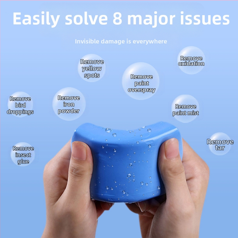 Глина за миене на автомобил – вулканична глина за почистване на боята, мек гел, силно отстраняване на петна (100 g, Lin Ting)