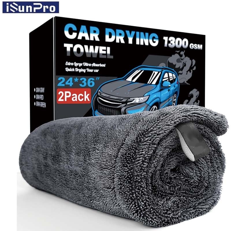 Автомобилна кърпа за миене - двустранна, абсорбираща, микрофибър Isunpro (Материал: Микрофибър; Марка: Isunpro; Тип: Кърпа за автомобил)