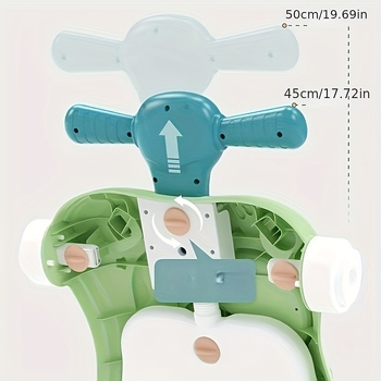 Bērnu staigulītis 0–3 gadiem, plastmasas konstrukcija, mācīšanās staigāt ar prevrāšanās aizsardzības dizainu