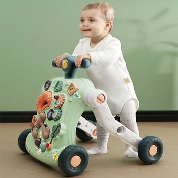 Bērnu staigulītis 0–3 gadiem, plastmasas konstrukcija, mācīšanās staigāt ar prevrāšanās aizsardzības dizainu