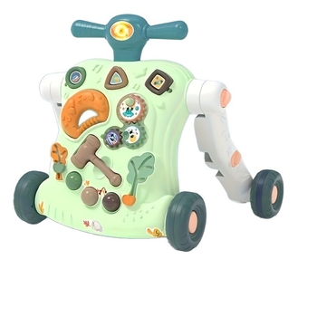 Bērnu staigulītis 0–3 gadiem, plastmasas konstrukcija, mācīšanās staigāt ar prevrāšanās aizsardzības dizainu