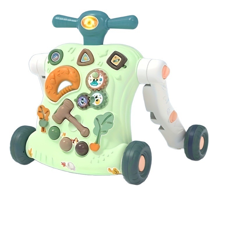 Bērnu staigulītis 0–3 gadiem, plastmasas konstrukcija, mācīšanās staigāt ar prevrāšanās aizsardzības dizainu