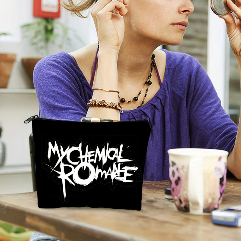 Platnena torbica sa zipom za kozmetiku i uredski pribor — tisak toplinskim prijenosom, zatvaranje na zip, šifra Qb-205