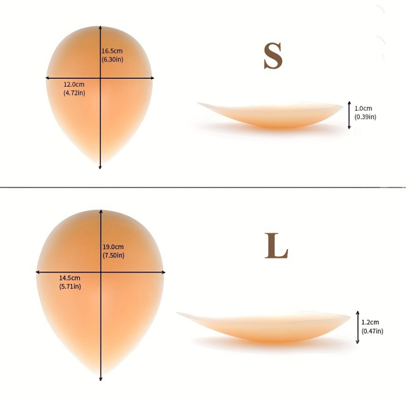 Silikoonist puusa- ja vöökujunduspadi, õmblusteta, nähtamatu suurendus, tavaline paksus