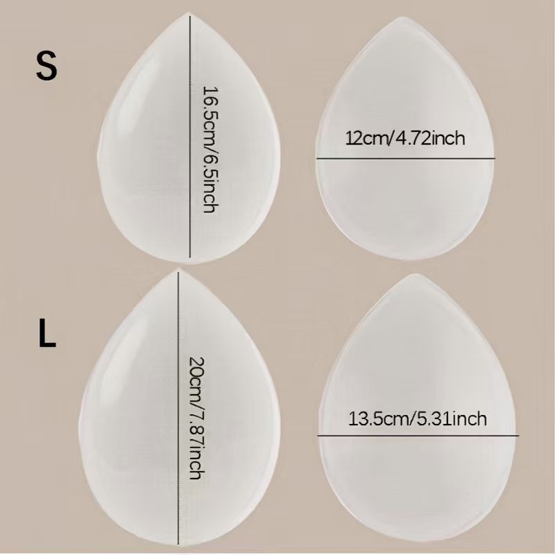 Silikoonist puusa- ja vöökujunduspadi, õmblusteta, nähtamatu suurendus, tavaline paksus