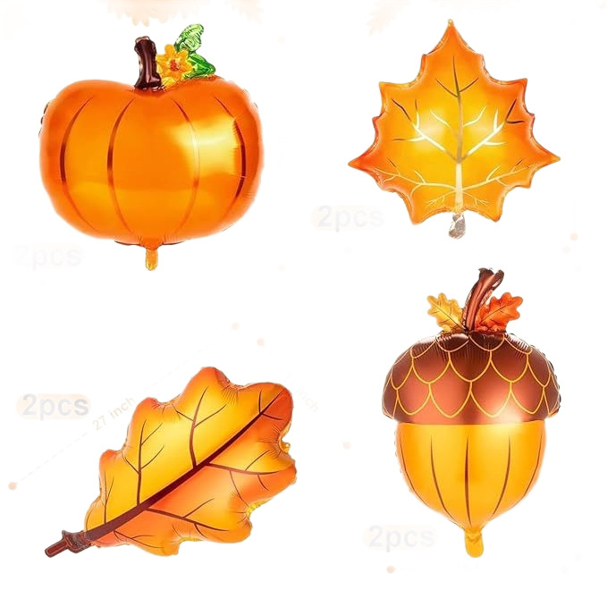 Tänupäeva baloonide komplekt - lateksist dekoratiivbalonid, ümmargune kuju, sobib Tänupäevaks (materjal: lateks; tüüp: dekoratiivbalon; kuju: ümmargune; sündmus: Tänupäev)