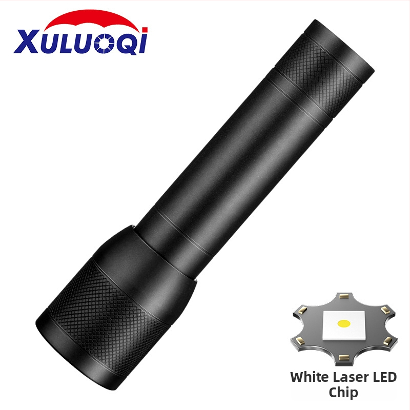 LED taskulamp reguleeritava teleskoopzoomiga, Type-C laadimine, 18650 1200mAh aku, 10W, ulatus üle 500 m