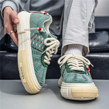 Vīriešu kedas - PU augšdaļa, gumijas zole, zems profils, šņorēšana, apaļa purns