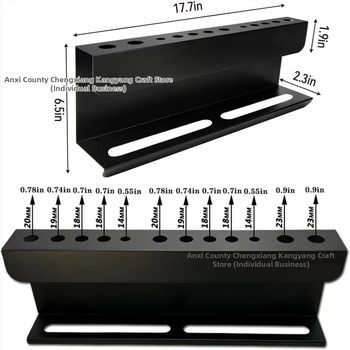 Kahe-korruseline süsinikterasest riiul auto pesemisharjade jaoks, laua pealne hoiustamine, kruviga kinnitamine