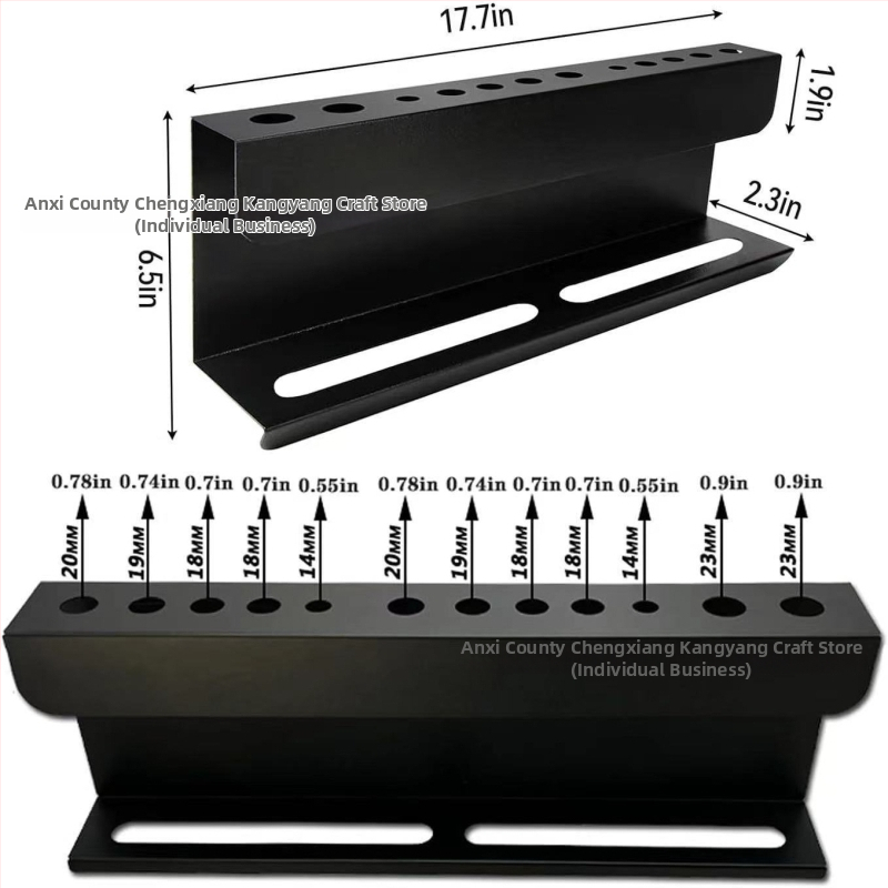 Kahe-korruseline süsinikterasest riiul auto pesemisharjade jaoks, laua pealne hoiustamine, kruviga kinnitamine