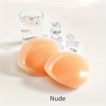 Silikoonist rinnatäidised pesu jaoks – tõstvad, õmblusteta, hingavad, nähtamatud; läbipaistev läige; niblikaitse kuju: ümmargune; regulaarne paksus