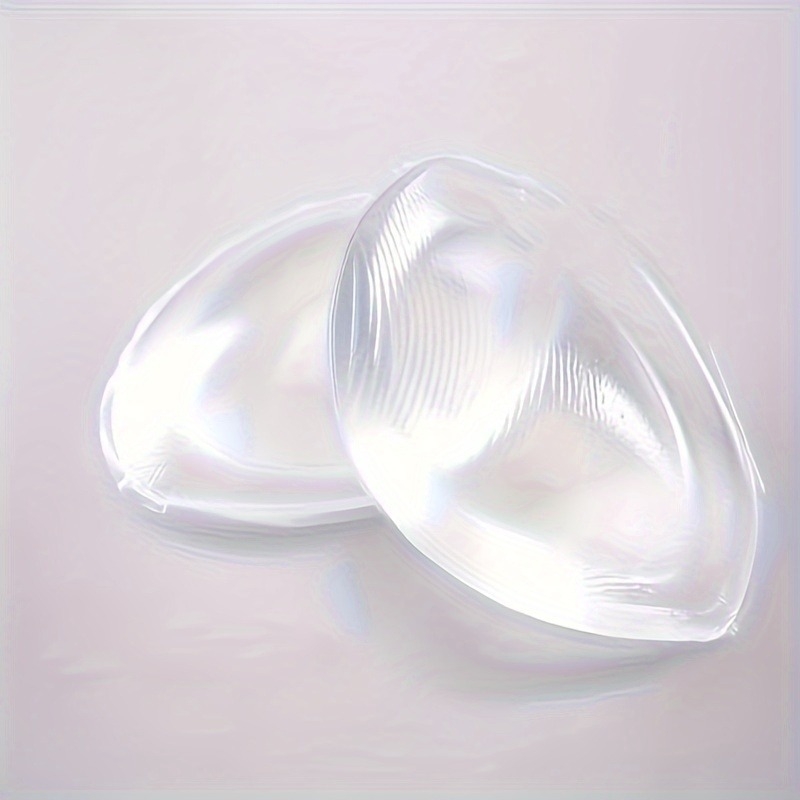 Silikoonist rinnatäidised pesu jaoks – tõstvad, õmblusteta, hingavad, nähtamatud; läbipaistev läige; niblikaitse kuju: ümmargune; regulaarne paksus