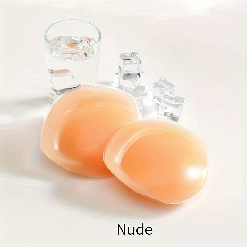 Silikoonist rinnatäidised pesu jaoks – tõstvad, õmblusteta, hingavad, nähtamatud; läbipaistev läige; niblikaitse kuju: ümmargune; regulaarne paksus