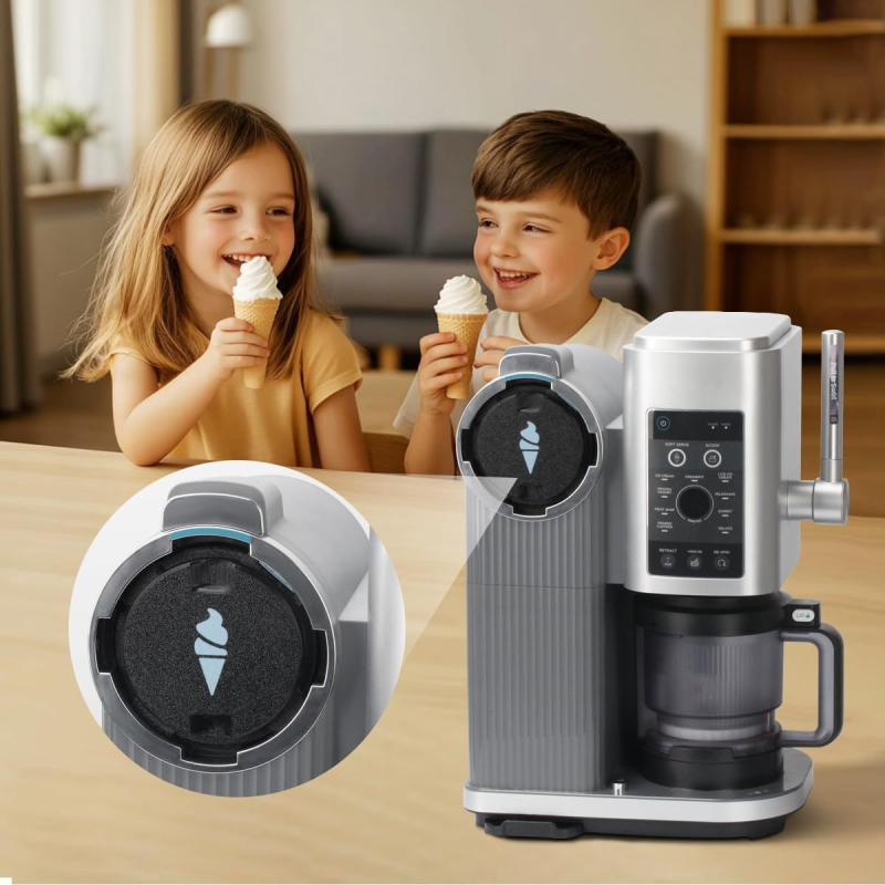 Tolmukaitse tihenduskate Ninja NC701 jäätise valmistamiseks – lihtne paigaldada ja eemaldada; materjal: kumm; ei ole lekkekindel; kohandamise puudub