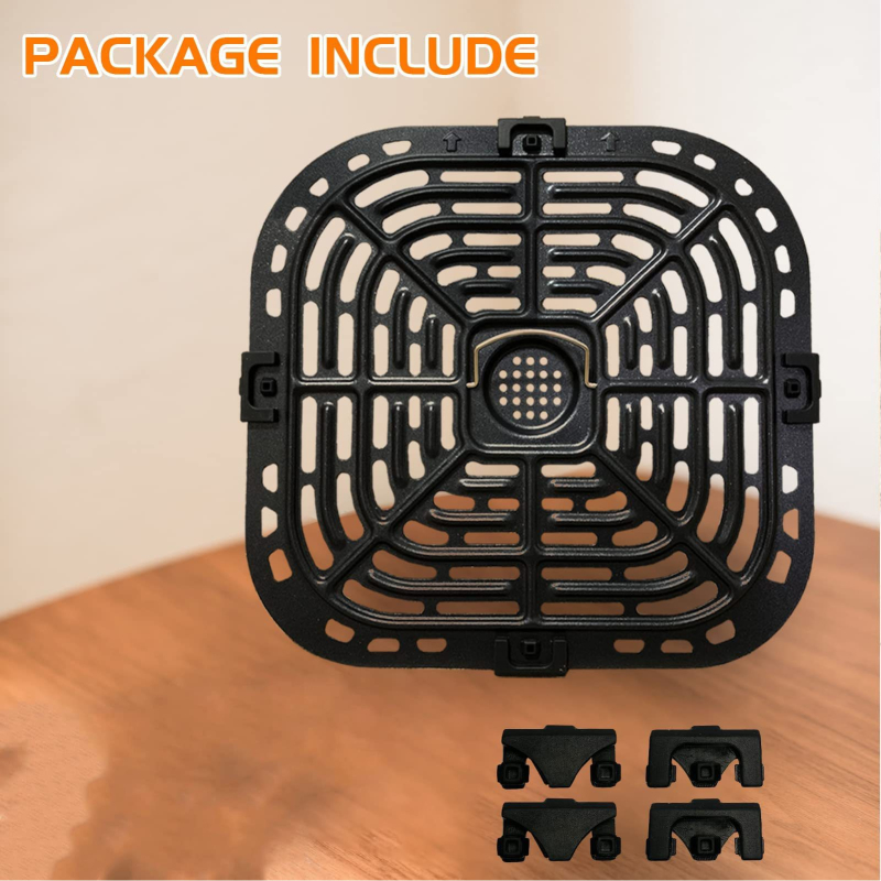 Küpsetisseadmete komplekt: ruudukujuline nurga kaitsekaitse silikoonist, aurutamisplaat, küpsetusplaat