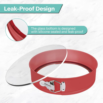 Juustukookide vorm klaaspõhjaga, springsvorm, süsinikterasest, universaalne, välja antud 2024