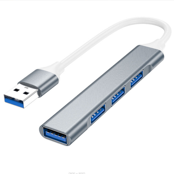 USB-C hub 1–4 portidega, USB 3.0, 5 Gbps andmeedastuskiirus, ilma väline toiteallikata