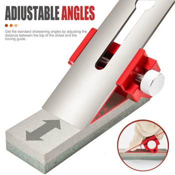 Puitmööbli tööriist fikseeritud nurga teritusvahendiga koos puurimise ja lihvkiviga | Materjal: Roostevaba teras | Bränd: Muu